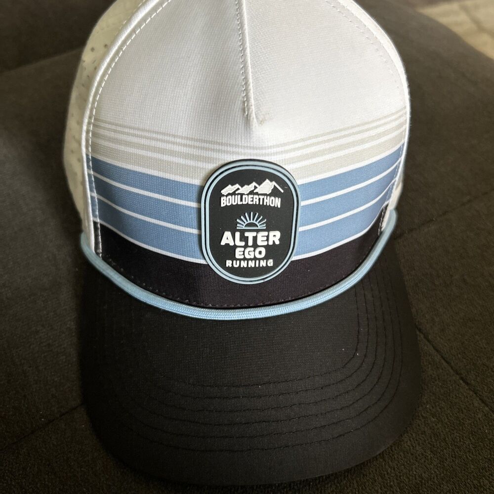 Alter Ego Hat NWT Cap Snap Back Adult  Standard Fit Black Fit Traveler Running